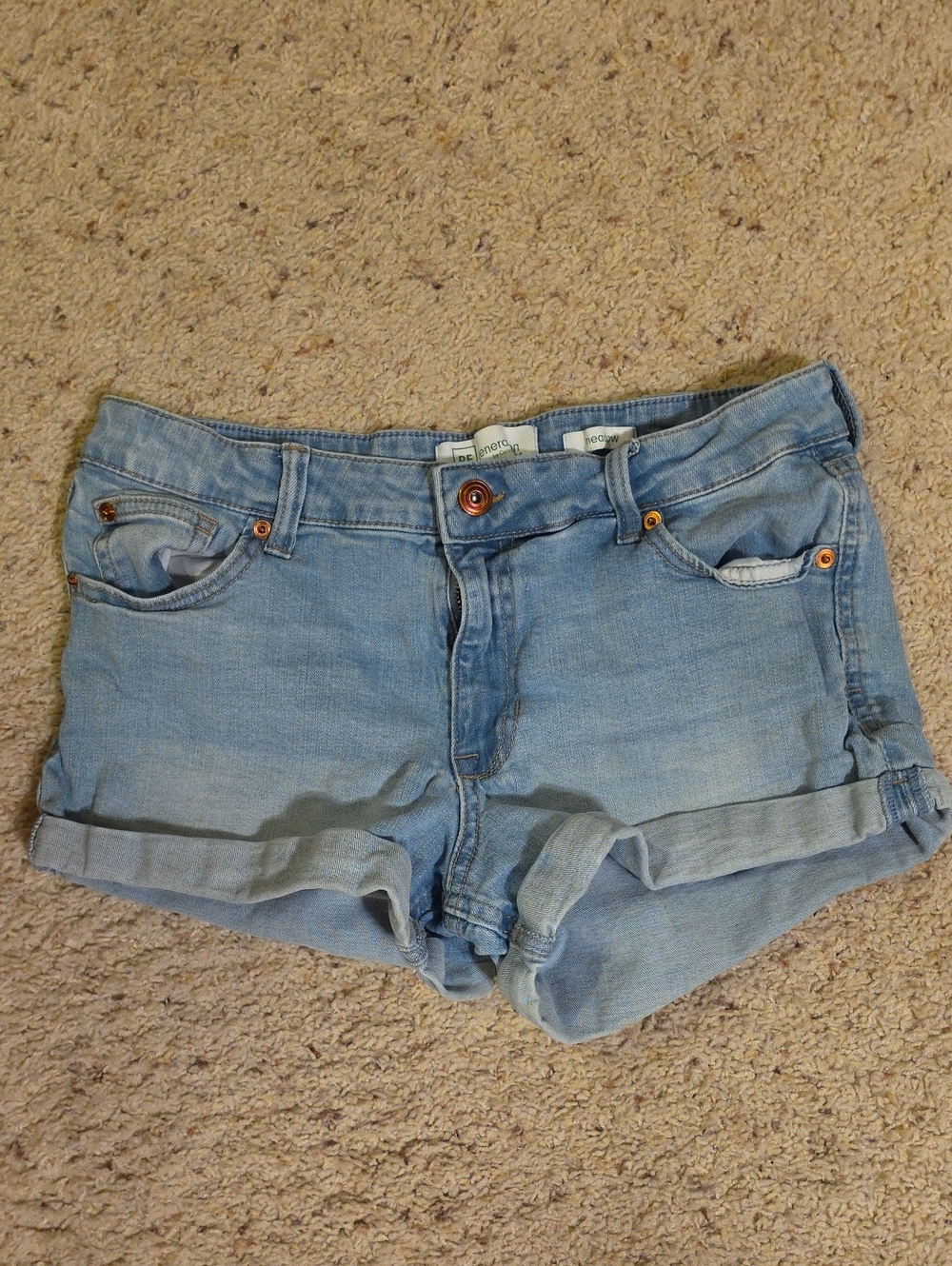 ReGeneration Women’s Light Blue Denim Roll-Cuff Shorts